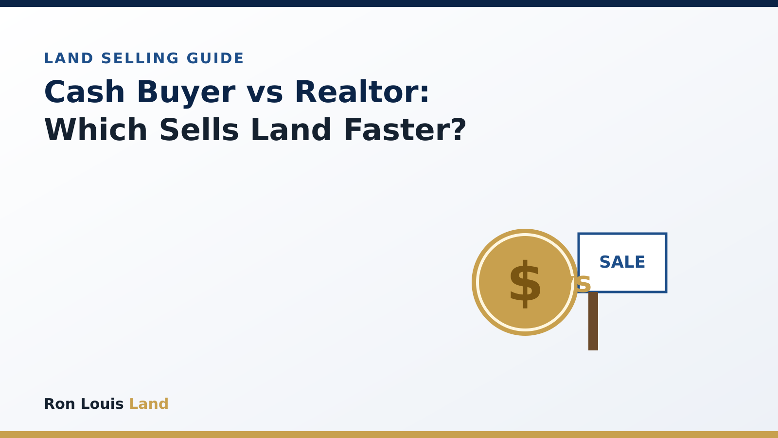Cash Land Buyer vs Listing With a Realtor: Which Sells Land Faster?