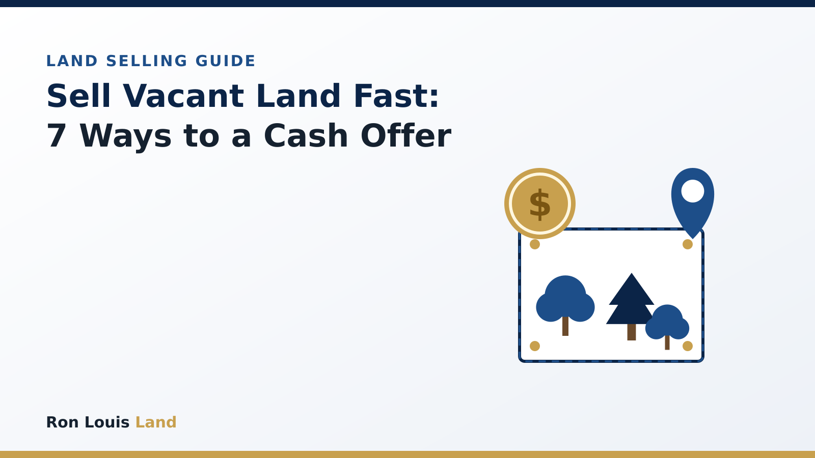 How to Sell Vacant Land Fast: 7 Ways to Get a Cash Offer